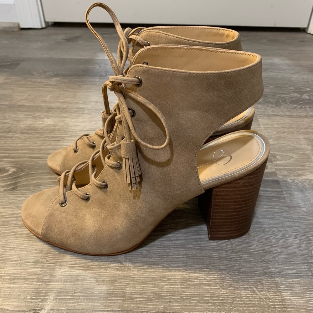 Jessica Simpson lace up booties